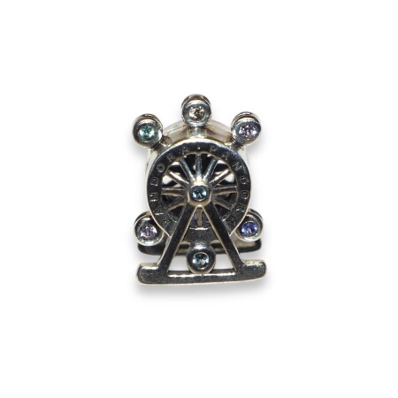 Charm Pandora, Roue avec Pierres Multi couleurs Violet, Jaune, Verte, Bleu, Rose,