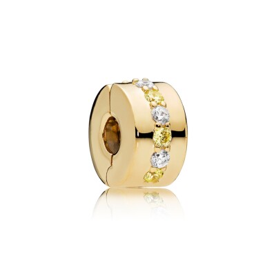 Charm Pandora Clip Shine et Oxydes de Zirconium