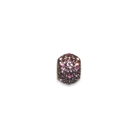 Charm Pandora Cubic et Oxyde de Zirconium Rose