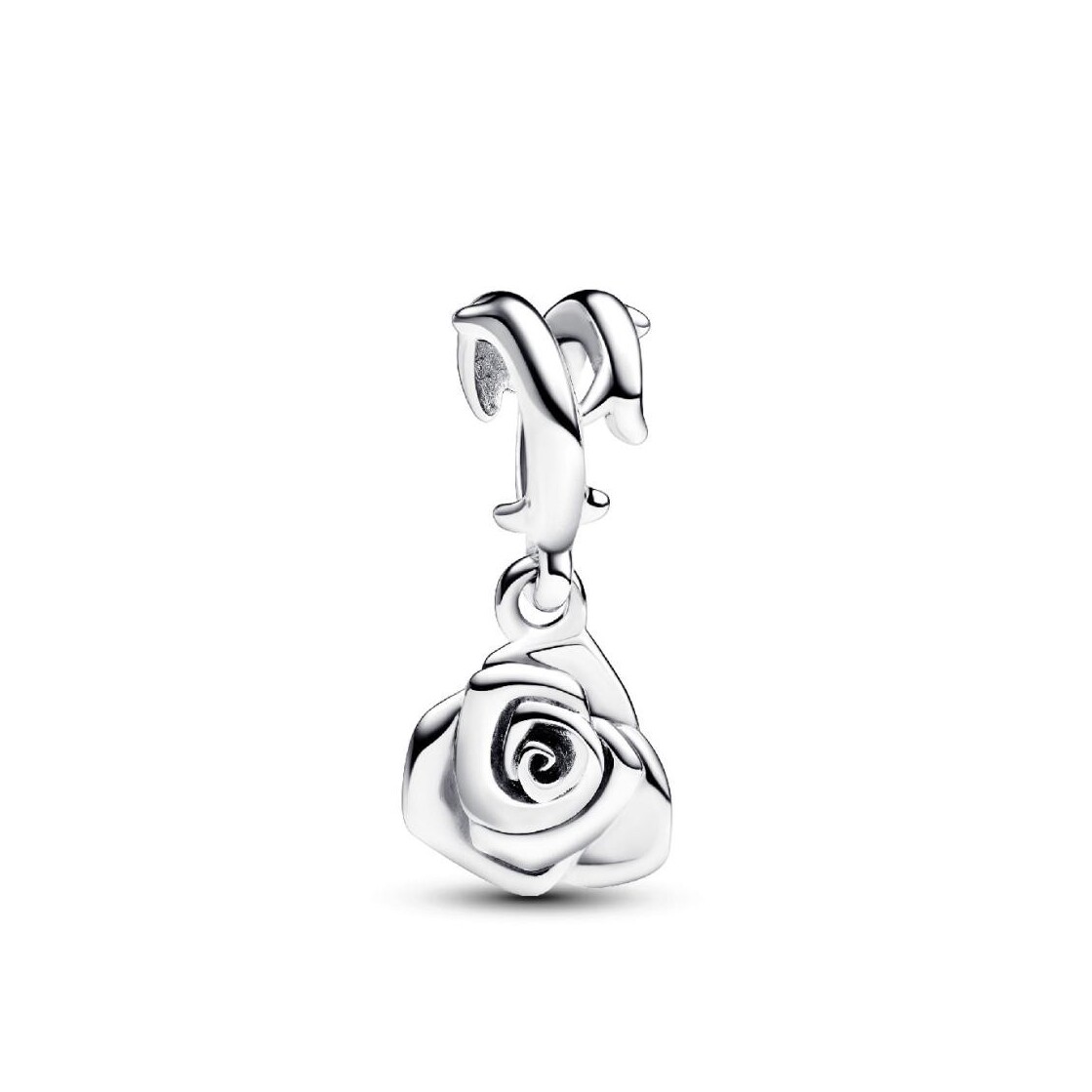 Charm Pendant Rose Épanouie