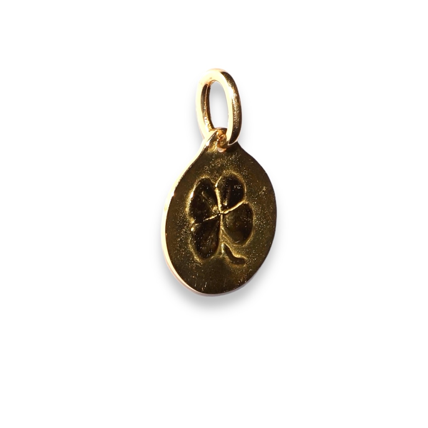 Pendentif Trèfle Or Jaune 15mm