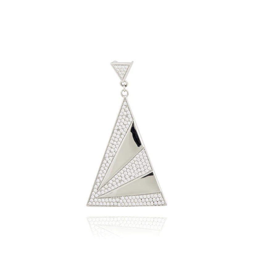 PENDENTIF TRIANGLE ARGENT BORÉALES