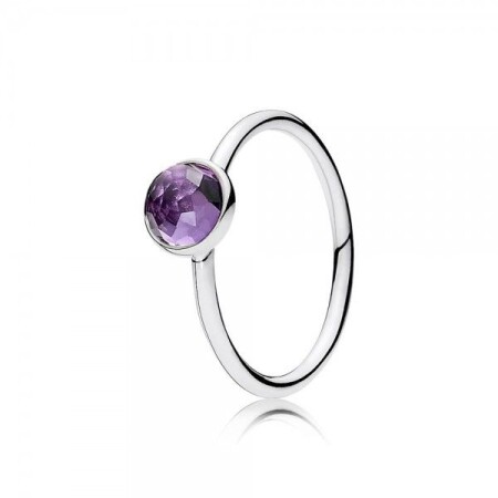 Bague Pandora Pierre Violette, Mois de Février