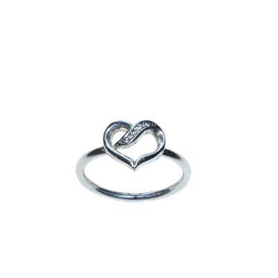 Bague Pandora Coeur Argent et Oxyde de Zirconium