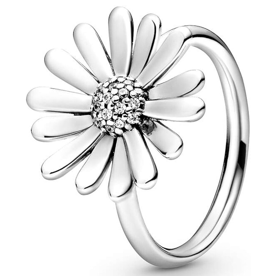 Bague Marguerite, Argent et Oxyde de Zirconium