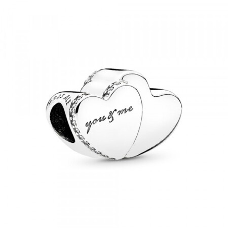 Charm Double Coeur « You & Me »