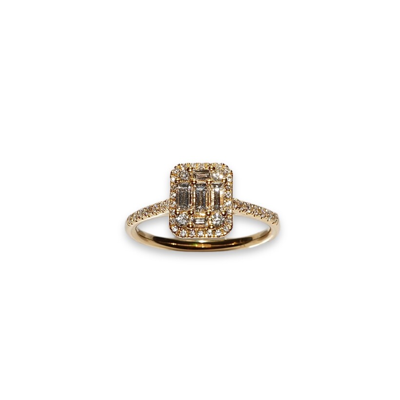 Bague Diamants Or Jaune