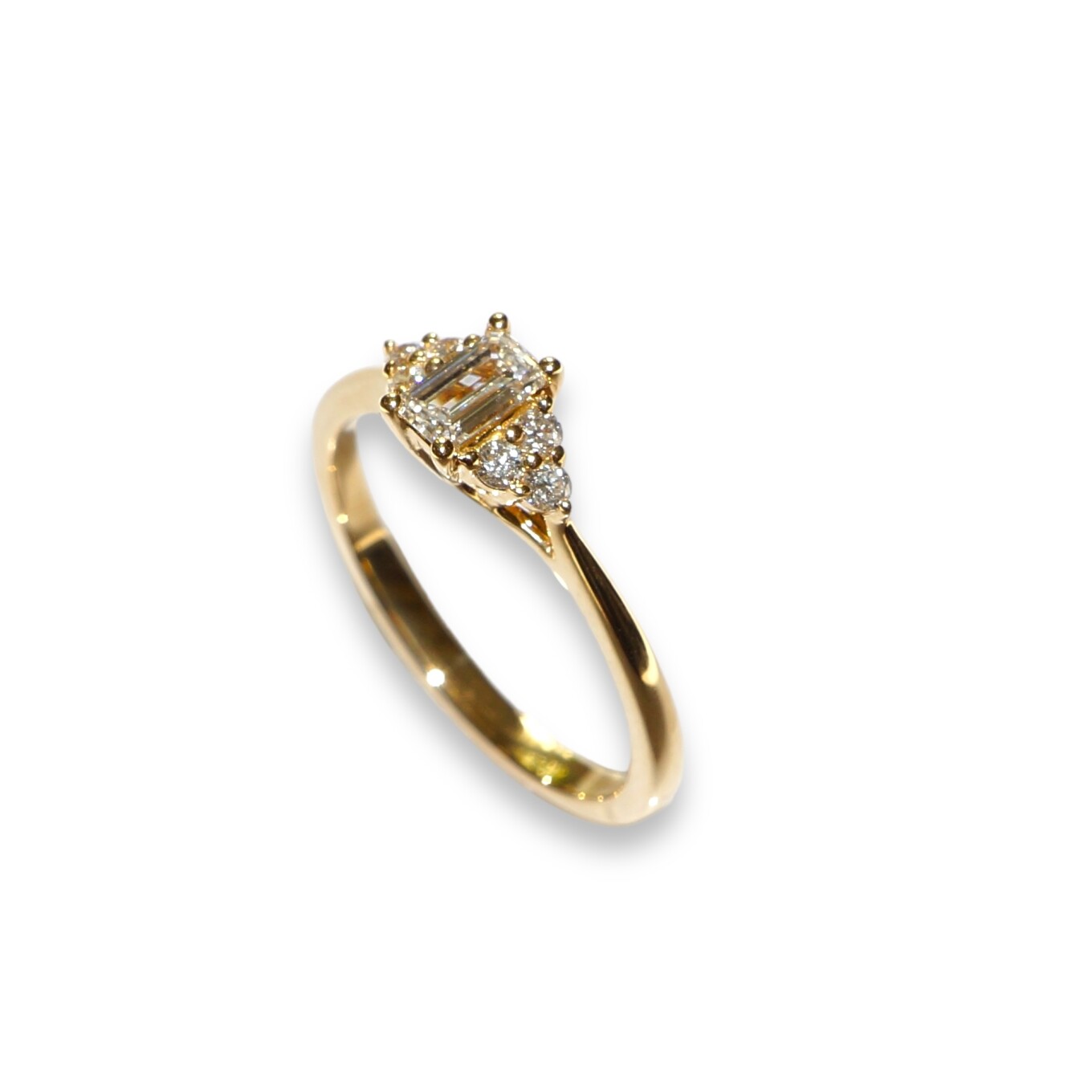 Bague Or Jaune, Diamants