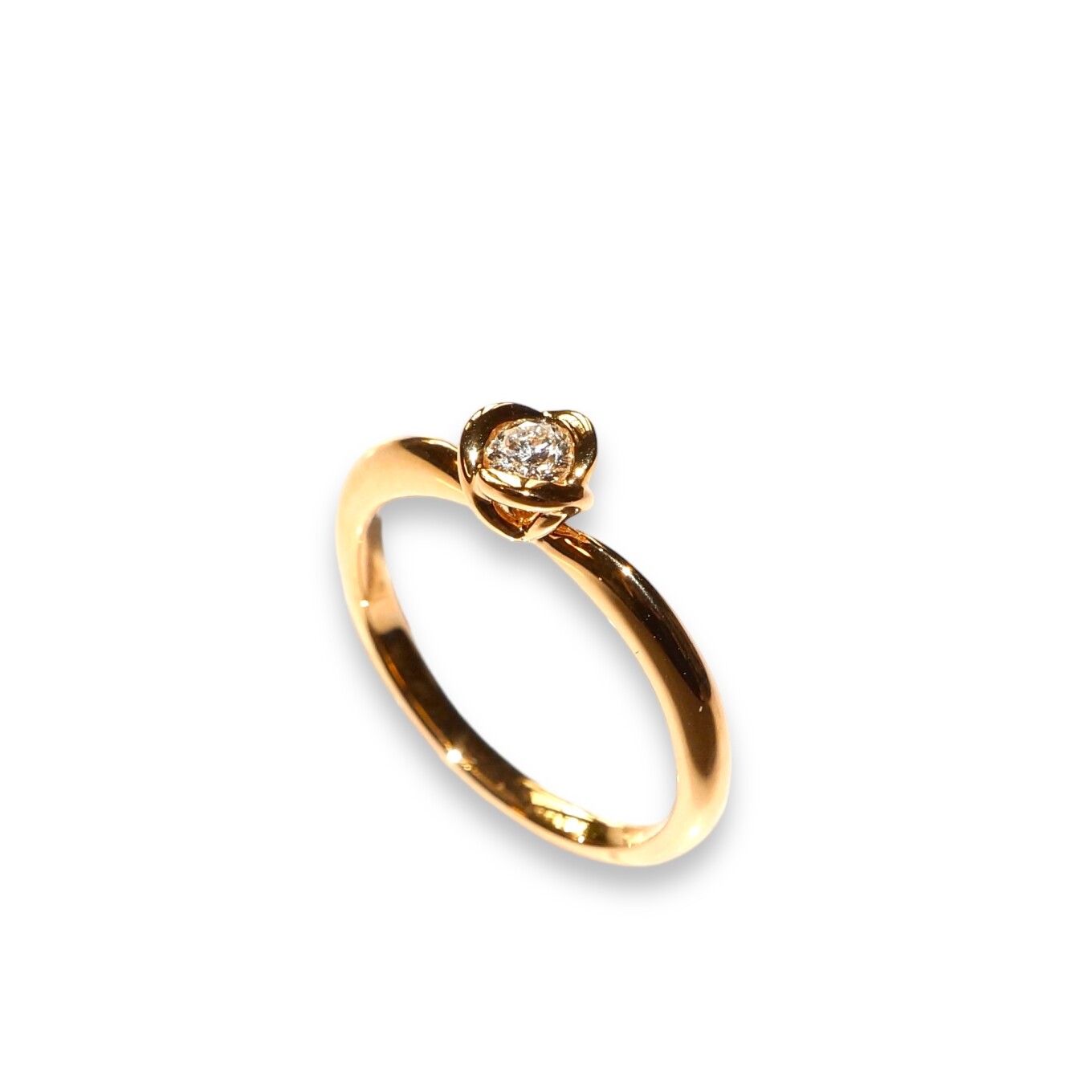 Bague Fleur Diamants Or Jaune