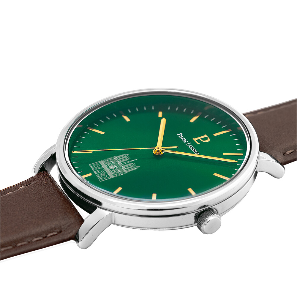 Montre Homme COEUR BATTANT Argenté Cadran Vert