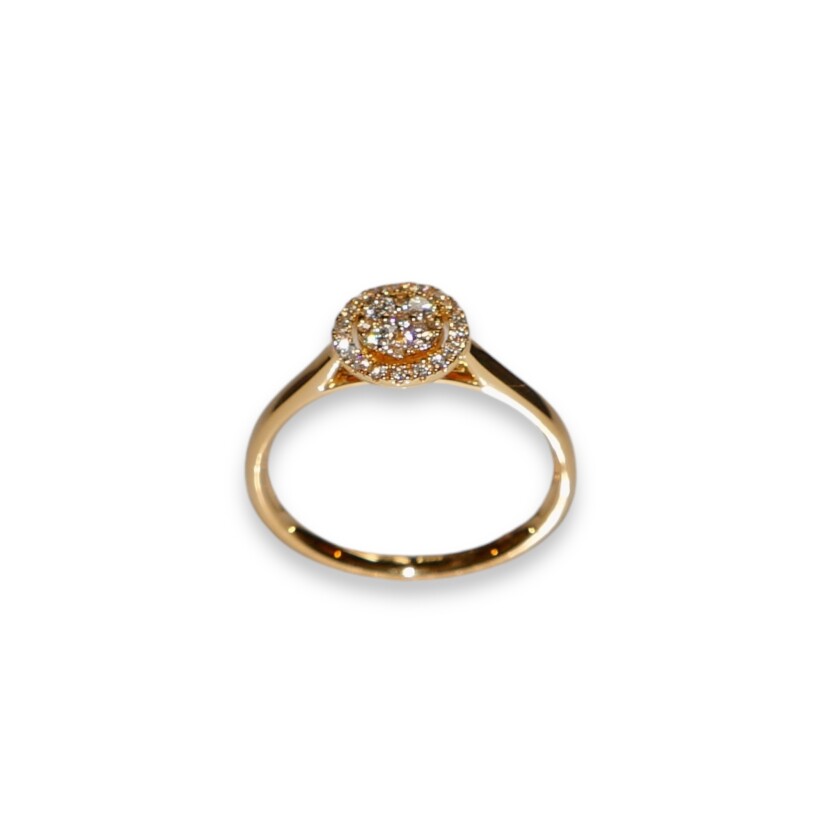 Bague Or Jaune Diamants