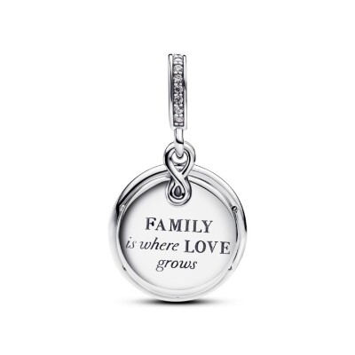 Charm Pendant Double Arbre de l’Infini Luminescent