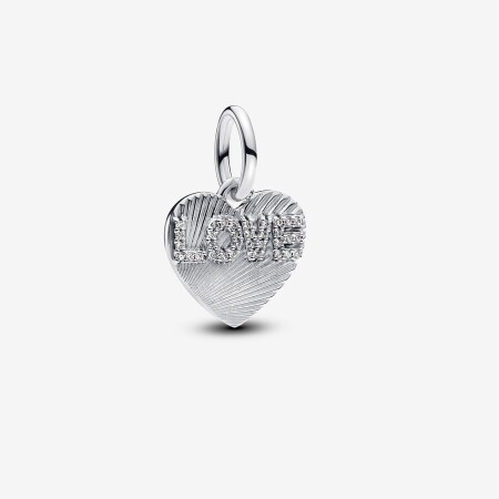 Charm Pendant Cœur d'Amour Gravable