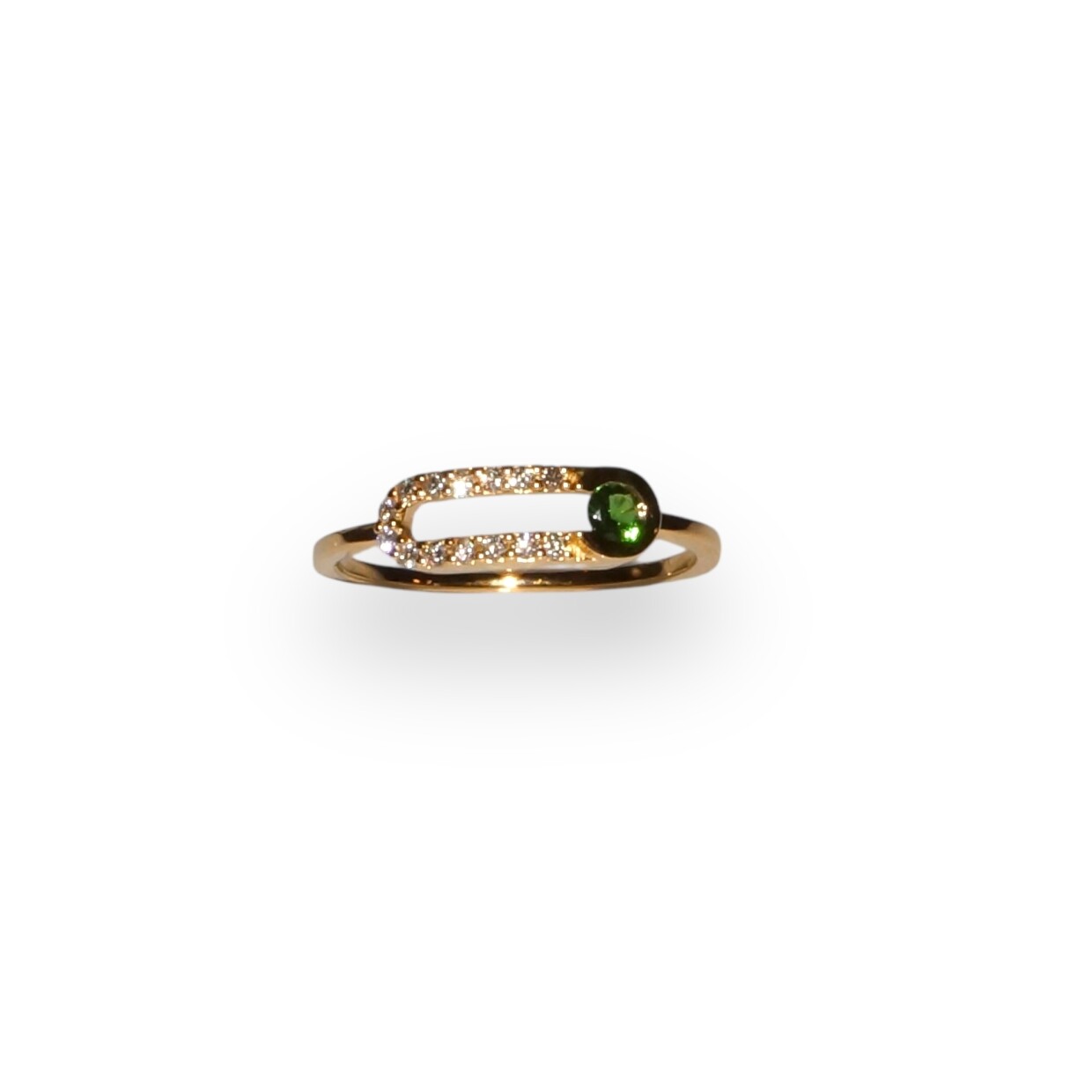 Collection Portofino - Bague Or Jaune Tsavorite et Diamants