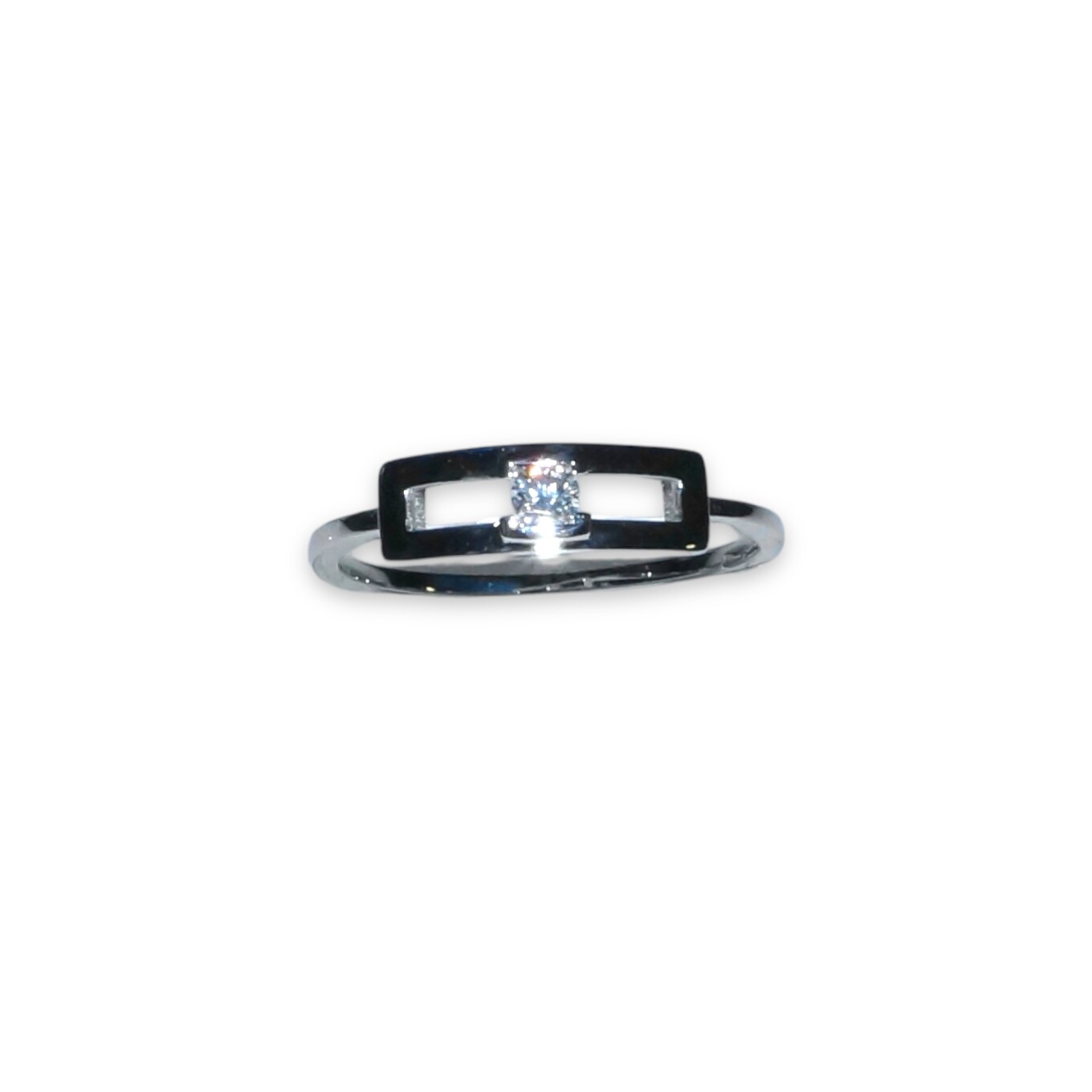 Collection Portofino - Bague Or blanc Diamants