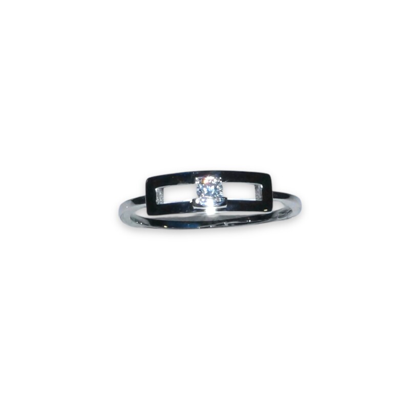 Collection Portofino - Bague Or blanc Diamants