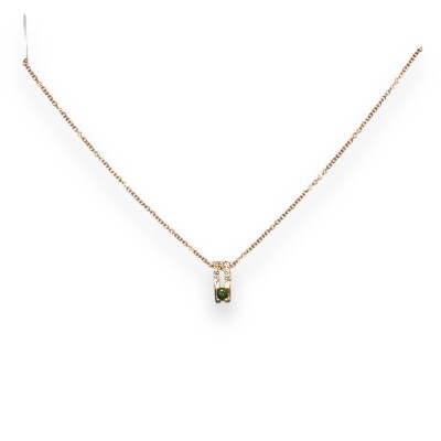 Collection Portofino - Collier Or Jaune Tsavorite et Diamants