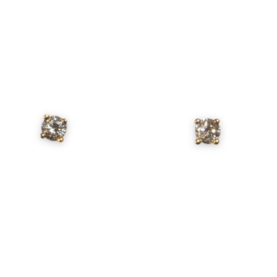 Boucles D’oreilles Diamants Serti Griffes 0.43g