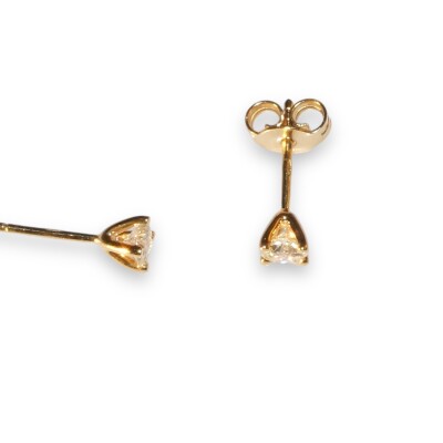 Boucles D’oreilles Diamants Serti Griffes 0.43g