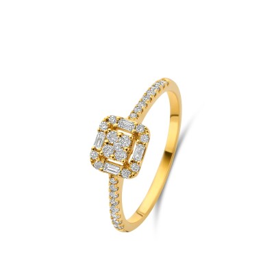 Bague Or Jaune et Diamants, Collection BEHEYT