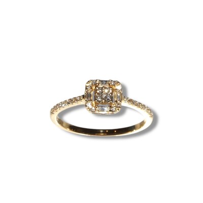 Bague Or Jaune et Diamants, Collection BEHEYT