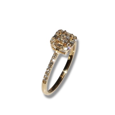Bague Or Jaune et Diamants, Collection BEHEYT
