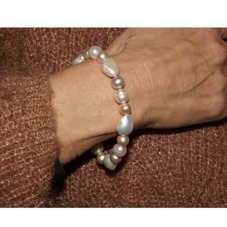 Bracelet Perle Blanches