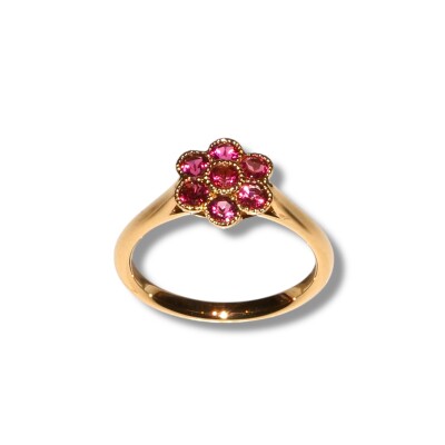 Bague Tourmaline Rose, Or Jaune