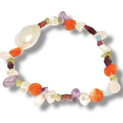 Bracelet Élastique Perles & Pierres