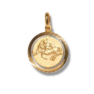 Pendentif Signe du Zodique, Sagittaire - Plaqué Or