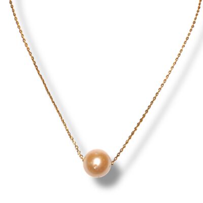 Collier Plaqué Or, Perle d’eau douce