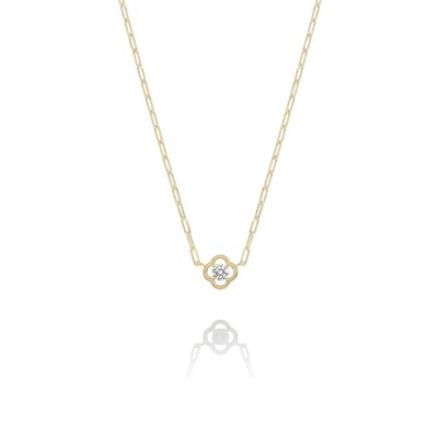 Collier solitaire doré – LÉGENDE