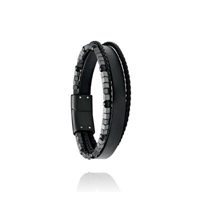 BRACELET MARS – HÉMATITE, ONYX