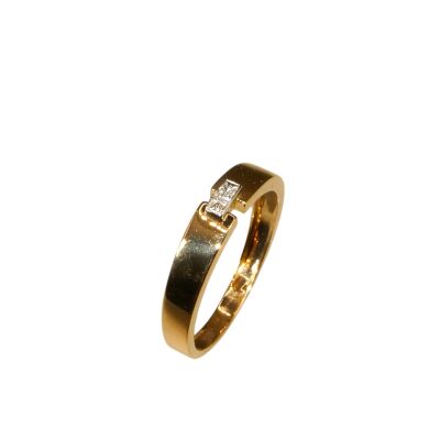 Bague Diamants, Or Jaune
