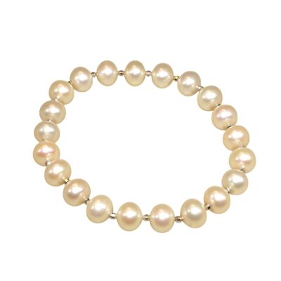 Bracelet Élastique, Perle d’eau douce