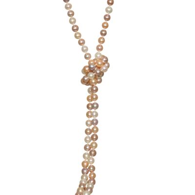 Collier Cravate Perles D’eau douces