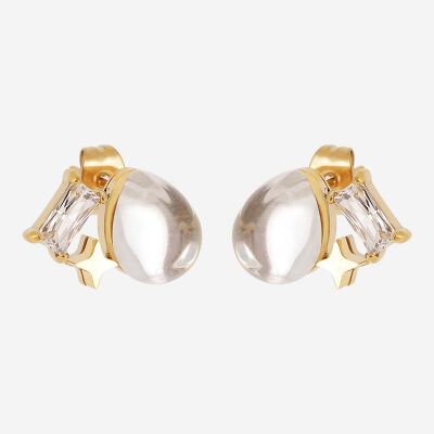 Boucles D’oreilles Kasia - ACIER DORÉ