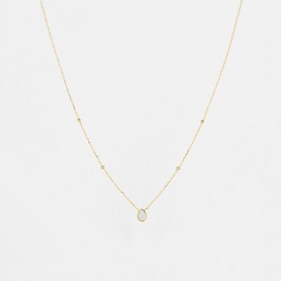 Collier Liberty Acier Doré, Oxyde de Zirconium