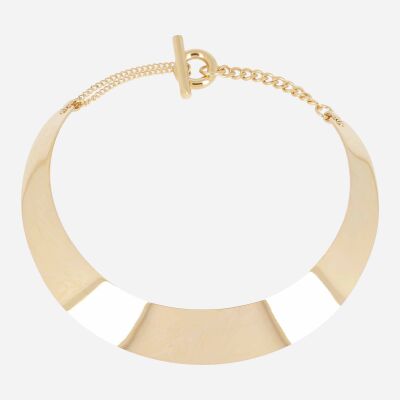 Collier Jonc, ACIER DORÉ