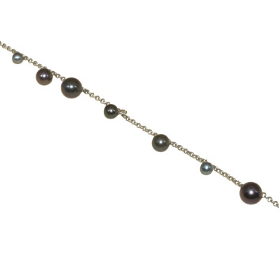 Bracelet Perles d’eau douces traités, Argent