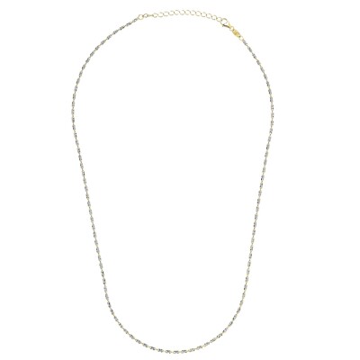 Collier Candy Bicolore Jaune & Blanc