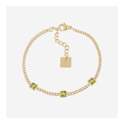 BRACELET FEMME ZAG ARMELÀ, ACIER DORÉ
