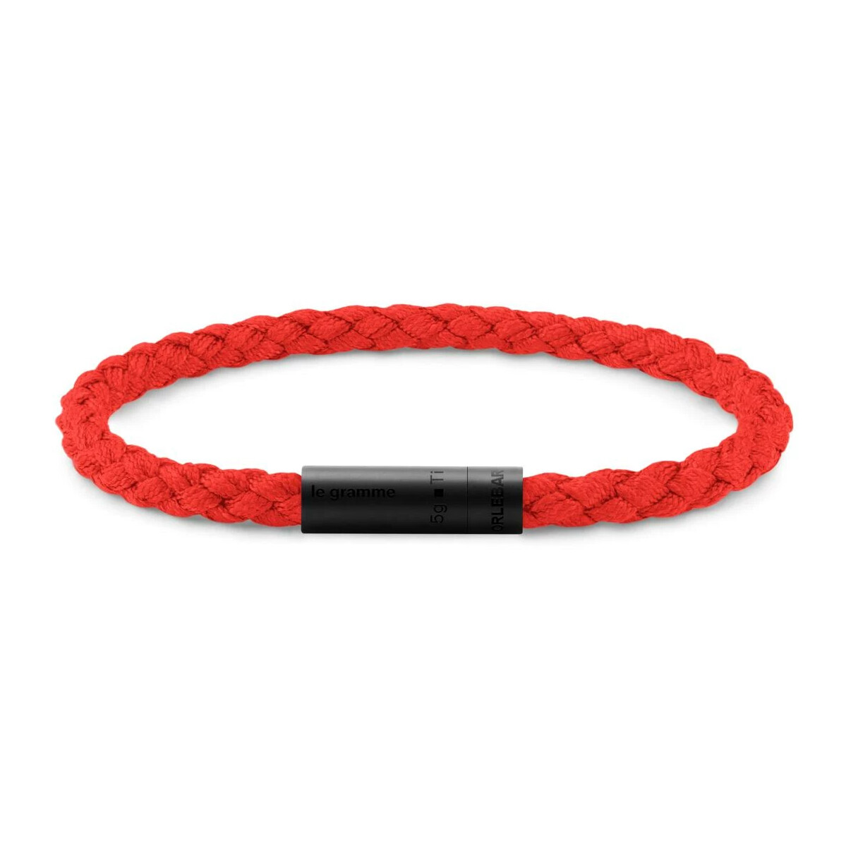bracelet le gramme cable nato rouge