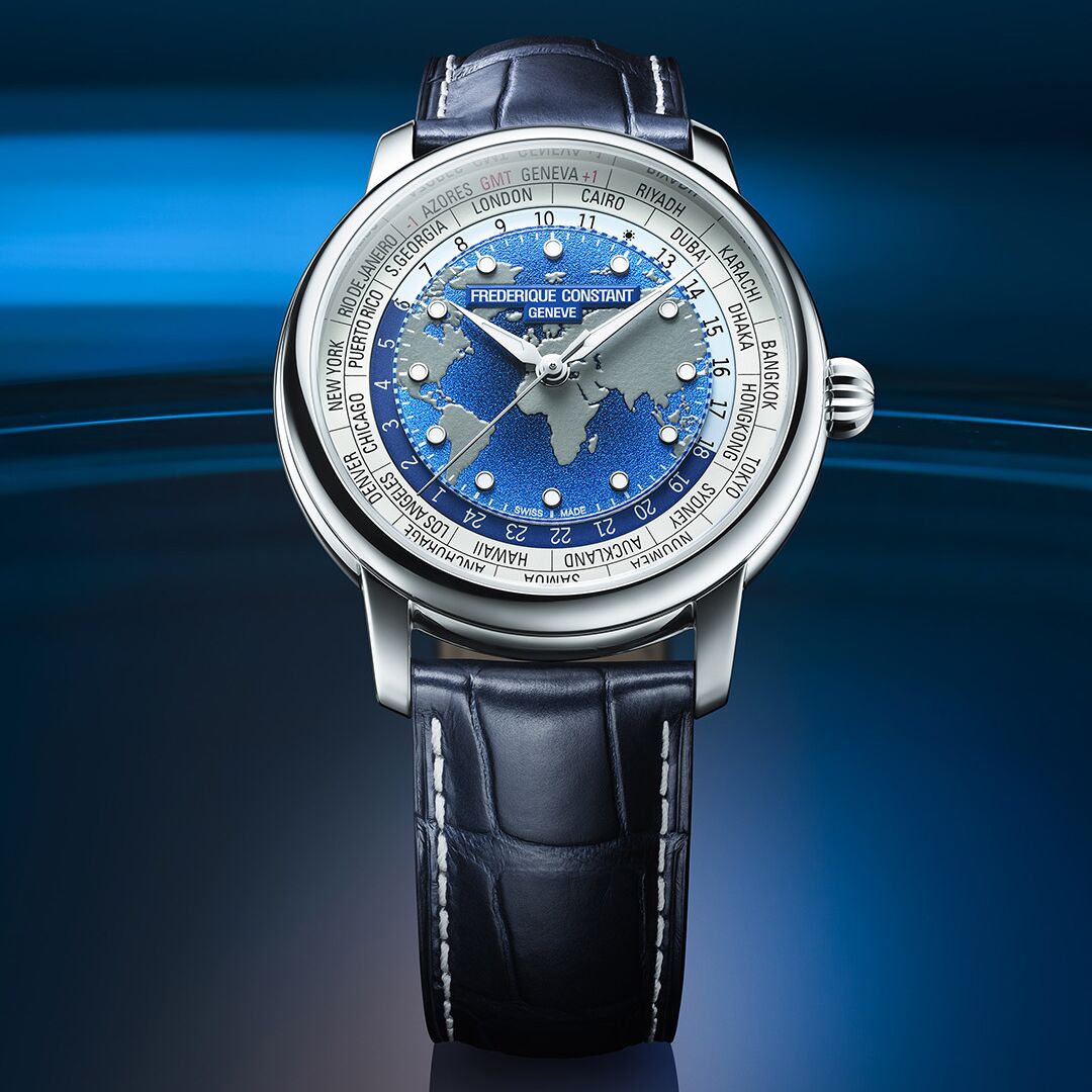frédérique constant classics worldtimer bracelet alligator