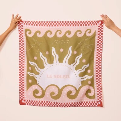 Foulard Solarium Kaki