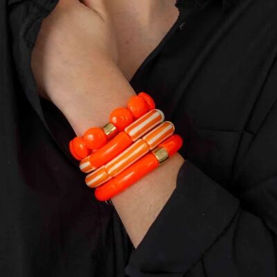 Bracelet Pipoca Brasil Riviera Laranja 1