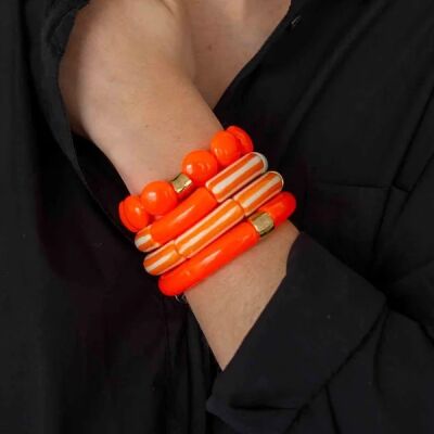 Bracelet Pipoca Brasil Riviera Laranja 2
