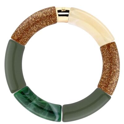 Bracelet Pipoca Verde-ouro 1