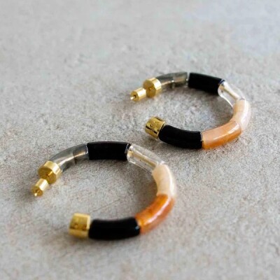 Boucles d'oreilles Bola - BLACK NIGHT