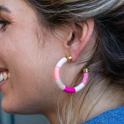 Boucles d'oreilles Bola - ROSA
